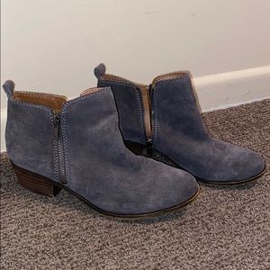 Suede grey 1 inch booties